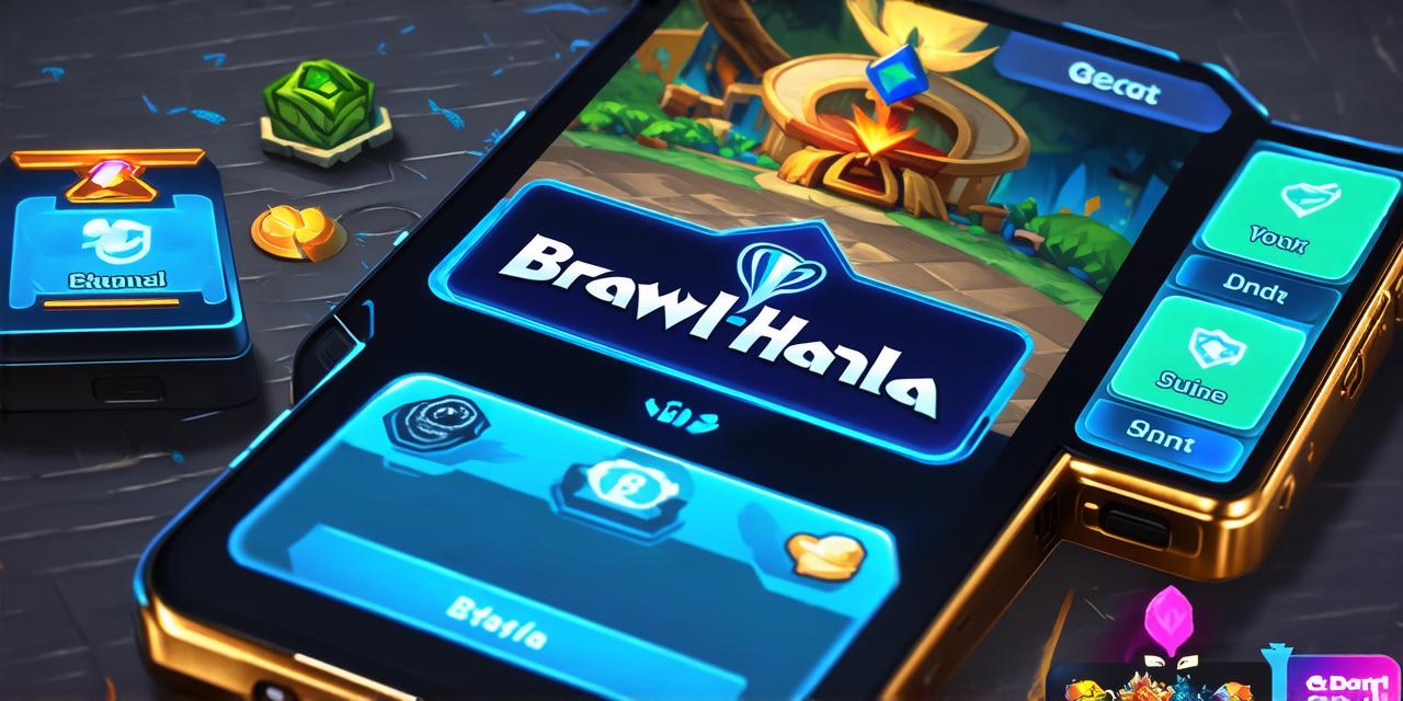 How to activate Game Center for Brawlhalla on a mobile device.